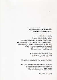 the back cover of the book 'Karl Marx From the Other Side / Volume II: Istanbul, 2017'.
